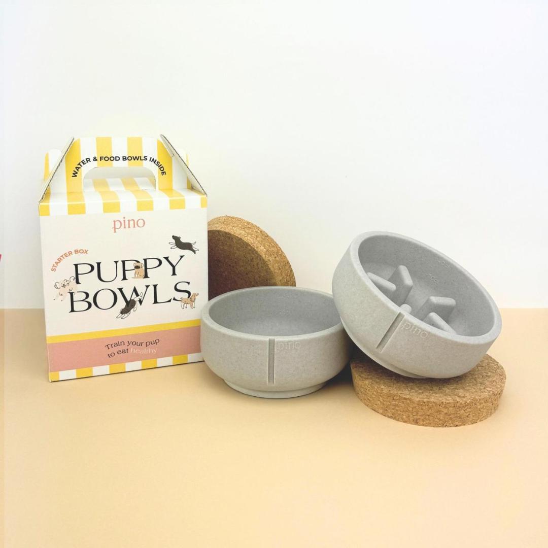 Pino Puppy Box Feeder Dolphin Grey/Small